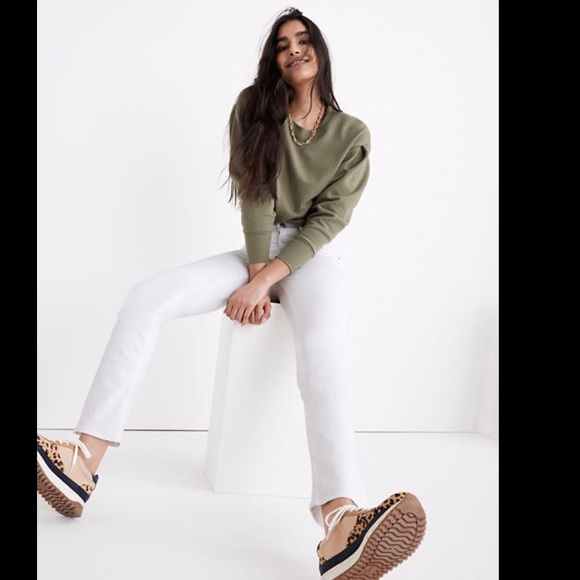 Madewell Cali Demi-Boot Jeans in Pure White - Picture 4 of 13